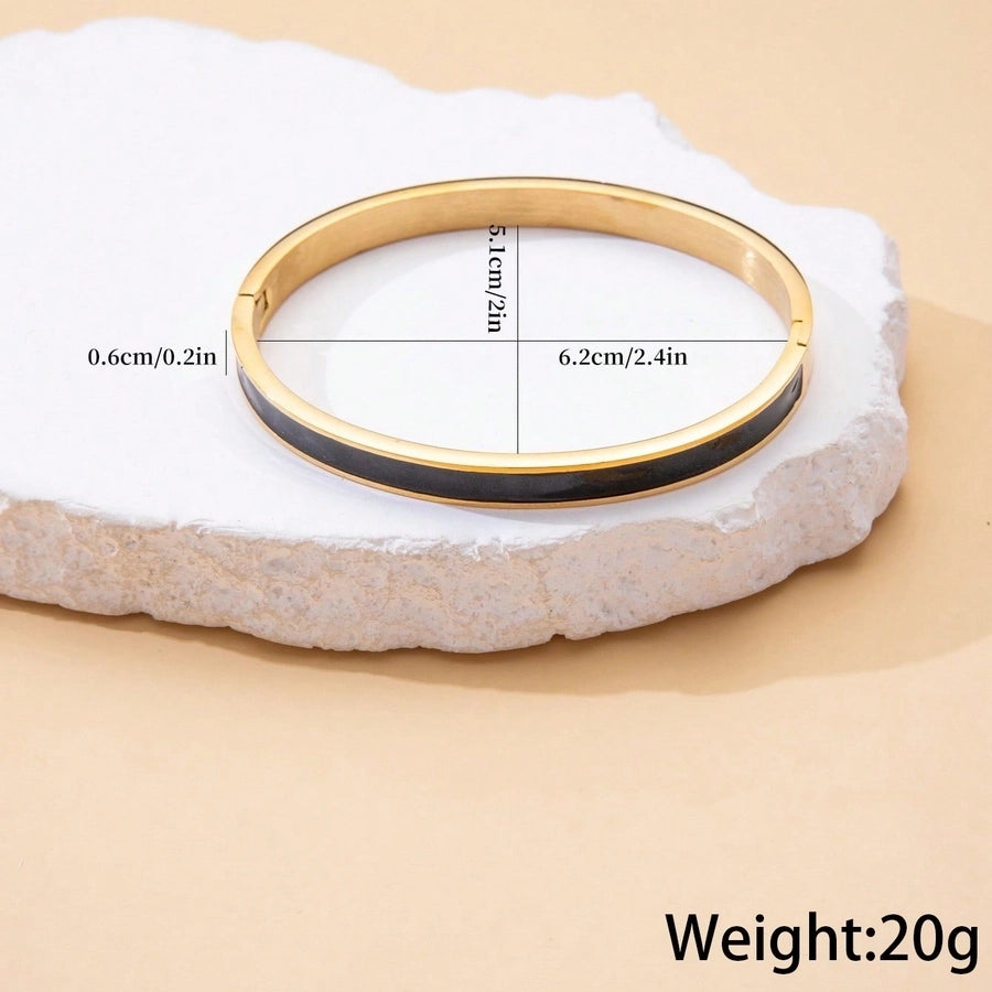 Casual Business Simple Style Geometric 304 Stainless Steel  Bangle