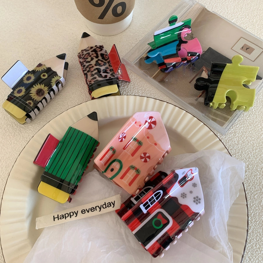 women's vintage style pencil arylic hair claws