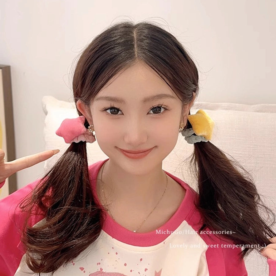 sweet star cloth hair tie