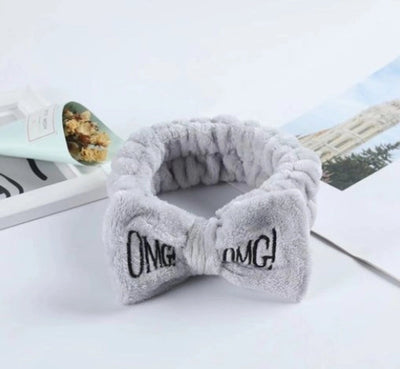 simple style bow knot cloth patchwork hair tie