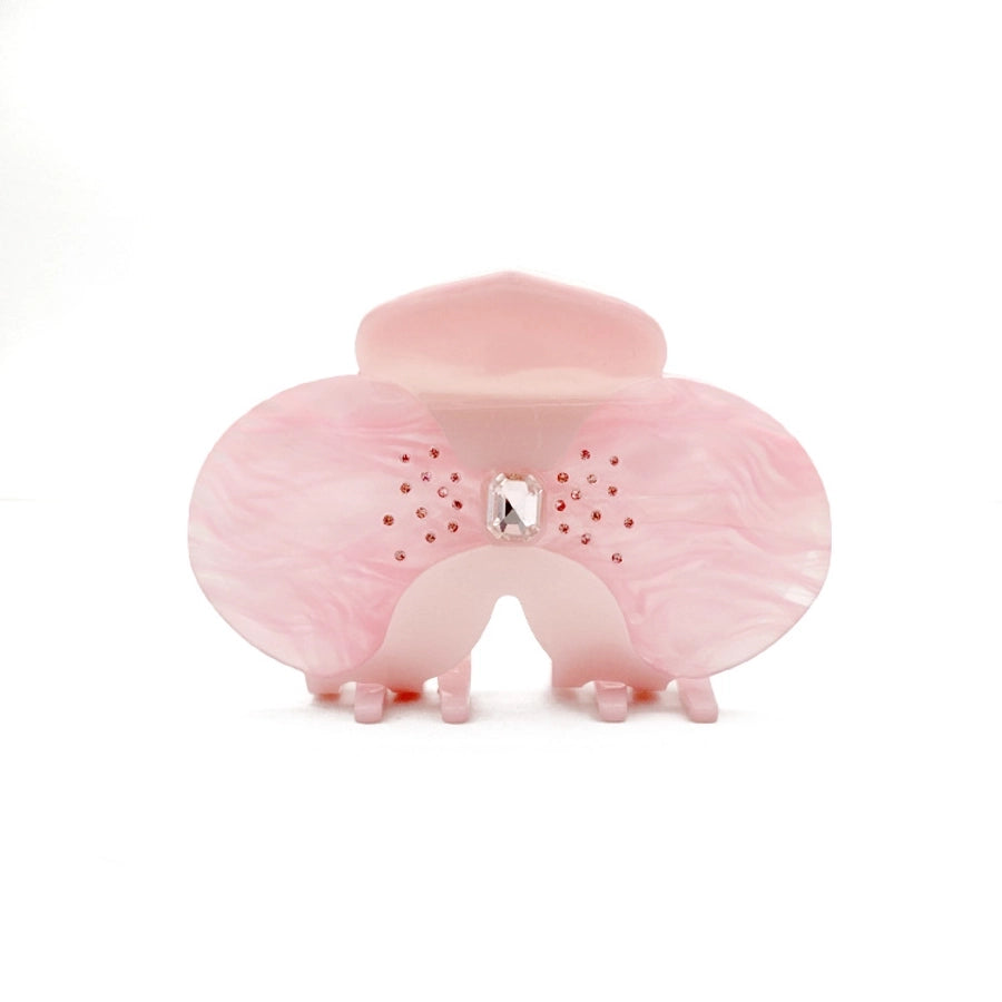 Women's Casual Flower Acetic acid sheets Inlay Rhinestones Hair Claws