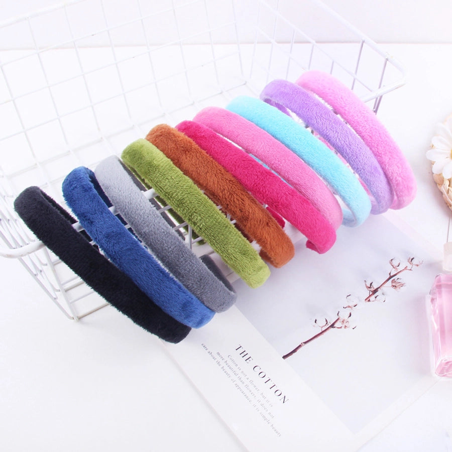 simple style plaid cloth hair band 1 piece