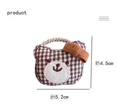 Cute Women's Girl'S Bear Cloth Hair Tie