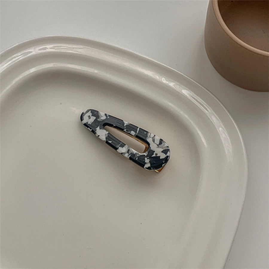 simple style flower acetic acid sheets printing hair clip 1 piece