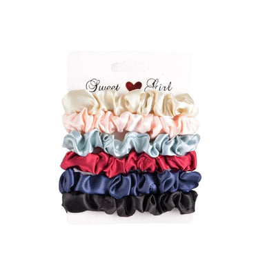 fashion gold velvet printed hair scrunchies set