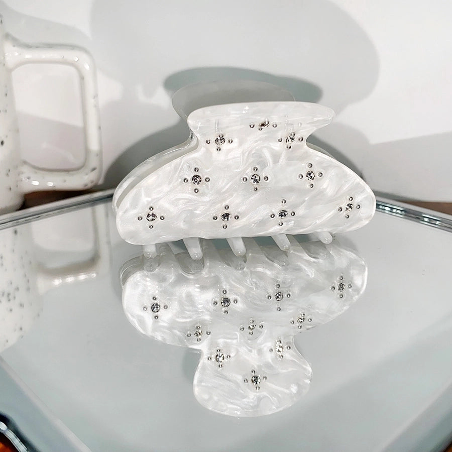 Women's IG Style Sweet Shiny Flower Arylic Inlay Artificial Diamond Hair Claws