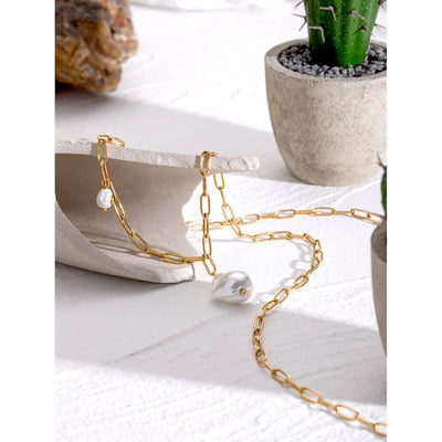Jewelry Simple Style Classic Style Irregular 304 Stainless Steel 18K Gold Plated Pendant Necklace