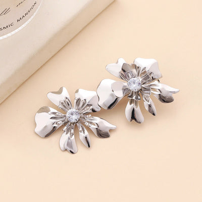 Women's Basic Simple Style Classic Style Flower Metal Plating Hair Clip