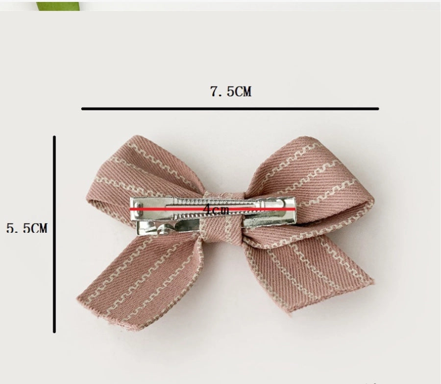 Women's Sweet Korean Style Bow Knot Cloth Hair Clip