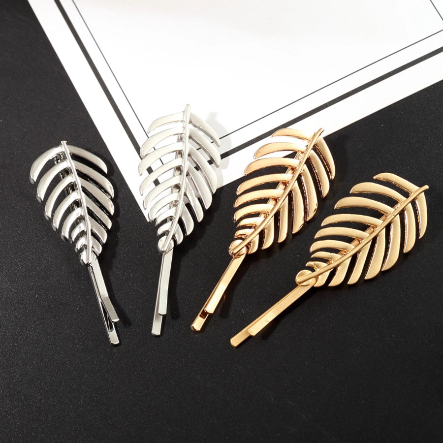 Women's Simple Style Geometric Metal Plating Hair Clip