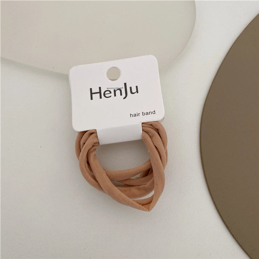 simple style solid color cloth hair tie