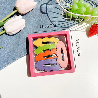 simple style flower arylic hair clip