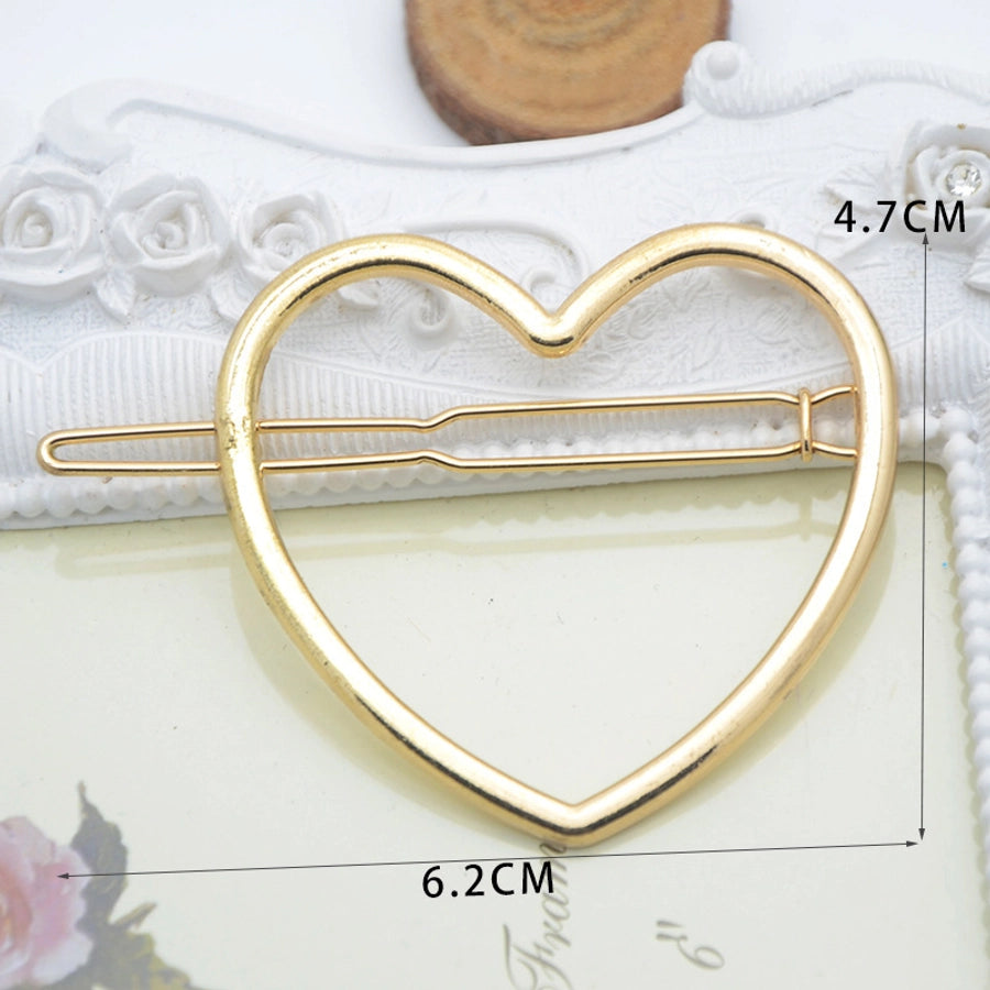 fashion geometric metal plating hair clip