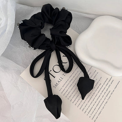 Women's Lady Solid Color Cloth Hair Tie