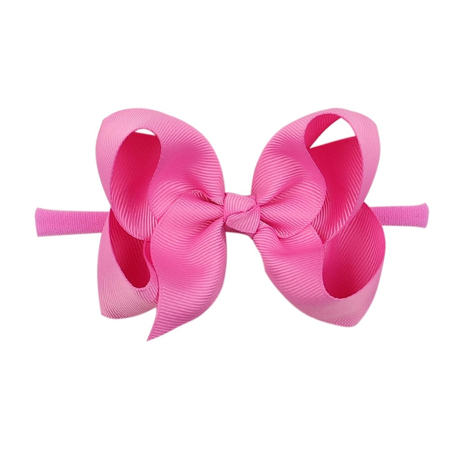 2337 20 color bubble flower headband new children bow nylon hair band  baby hair accessories