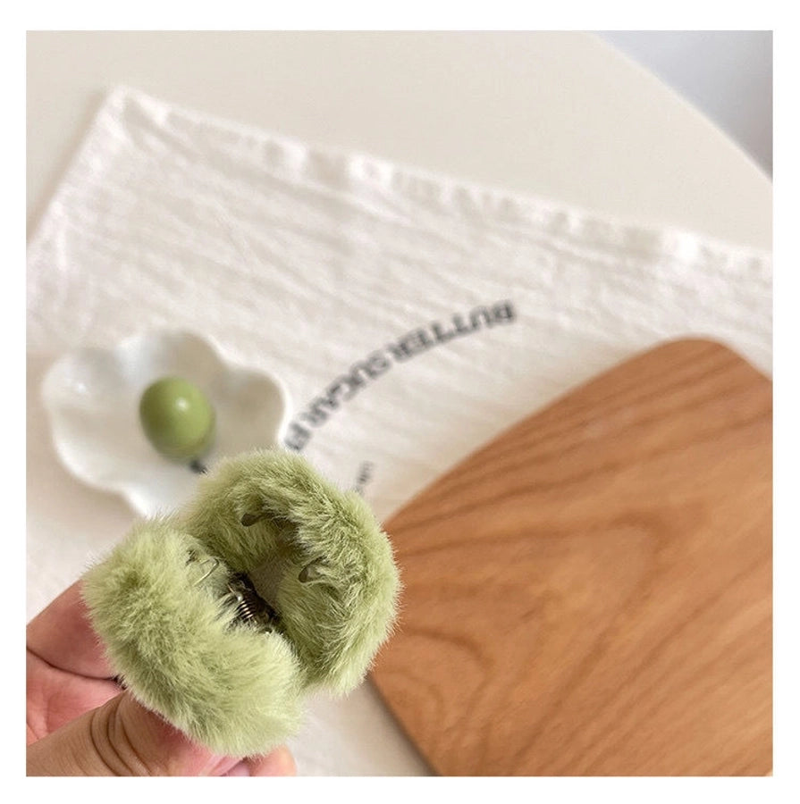 Salt Sweet Plush Ear Clip Three-dimensional Cartoon Clip Super Cute Girl's Heart Bangs Clip Pair Clip Japanese and Korean Hair Accessories