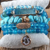 Vacation Geometric natural stone Beaded Chain Bracelets In Bulk