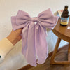 fashion bow knot cloth pleated hair clip 1 piece