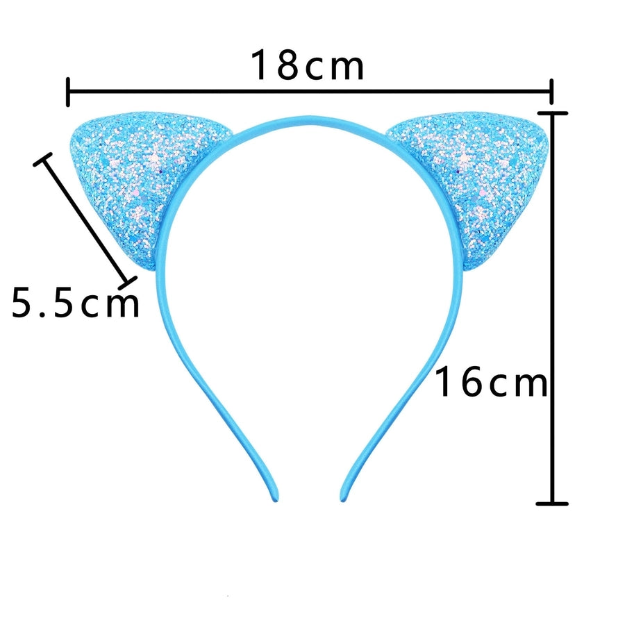 cute cat ears cloth sequins hair band 1 piece
