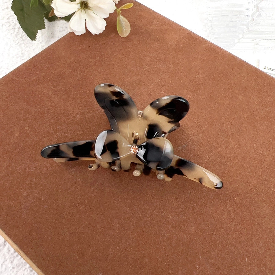 Women's Sweet Simple Style Bow Knot Acetic acid sheets Inlay Rhinestones Hair Claws