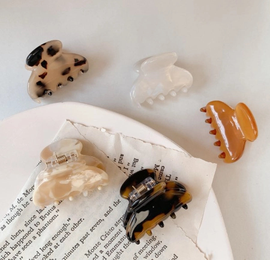 Women's Vintage Style Leopard Acetic acid sheets Hair Claws