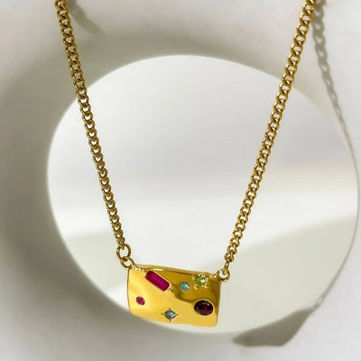 Jewelry Vintage Style Simple Style Geometric 304 Stainless Steel Plating Pendant Necklace