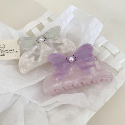 Women's Elegant Cute Luxurious Bow Knot Acetic acid sheets Hair Claws