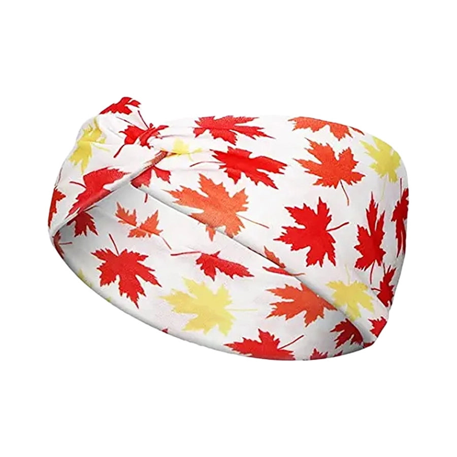 casual vacation plaid bow knot cloth printing hair band