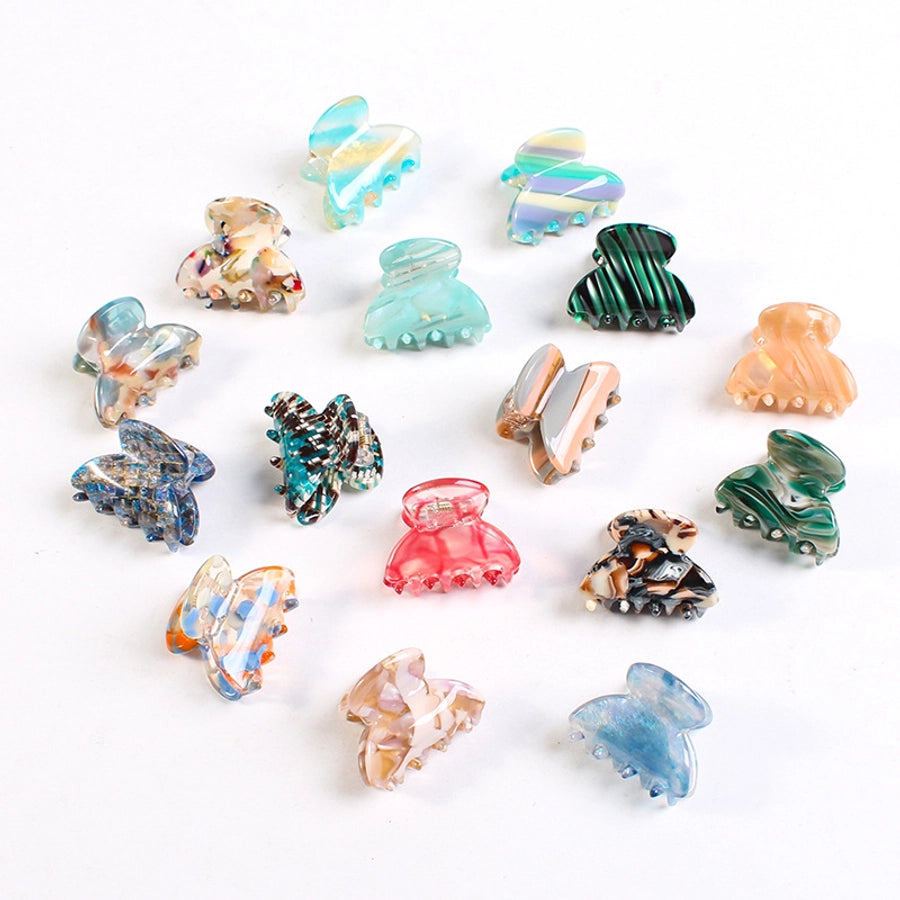 simple style plaid acetic acid sheets handmade hair claws