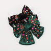 fashion bow knot alloy corduroy inlay artificial pearls rhinestones hair clip 1 piece