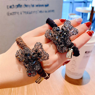 modern style star rhinestone hair tie