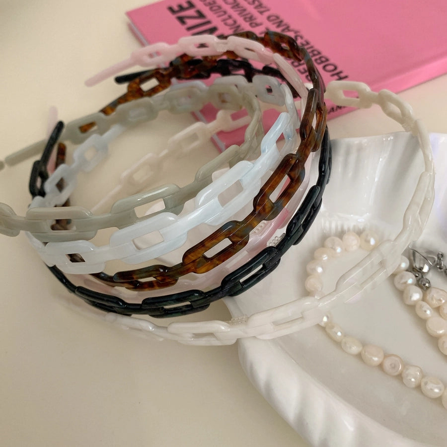 Women's Casual Simple Style Streetwear Solid Color Acetic acid sheets Hair Band