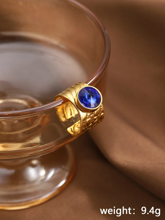 Jewelry Vintage Style Simple Style Geometric 304 Stainless Steel Wide Band Rings Open Rings