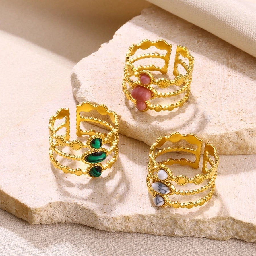 Jewelry Classical French Style Romantic Geometric 304 Stainless Steel Stainless Steel Rings