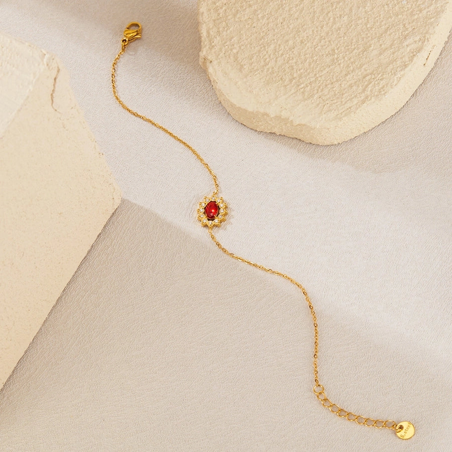 Simple Style Geometric 304 Stainless Steel cable chain Bracelets In Bulk