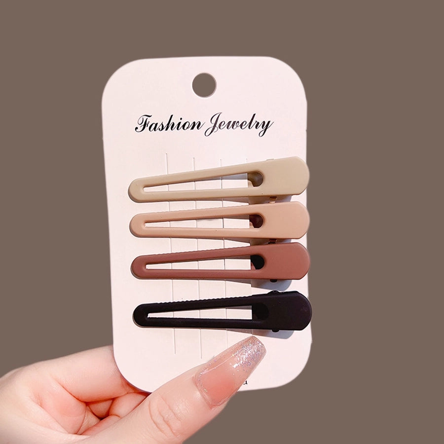 retro geometric metal stoving varnish hair clip