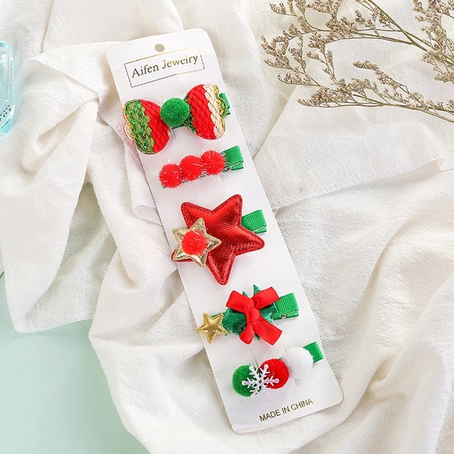 Christmas Vintage Style Ethnic Style Women's Christmas Tree Star Hair Clip