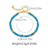 turquoise Copper Beaded Crystal Artificial Crystal Natural Stone Turquoise Bracelets