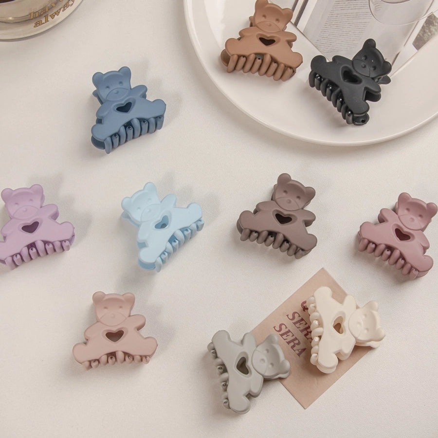 cartoon style cute bear plastic hair claws