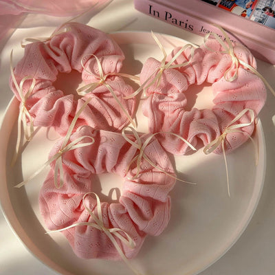 Women's Sweet Simple Style Solid Color Cloth Hair Tie