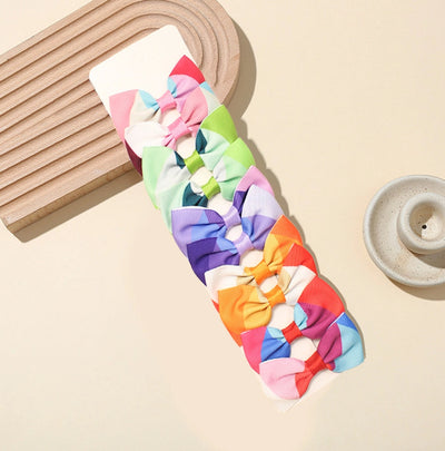 Girl'S Sweet Korean Style Bow Knot Polyester Hair Clip