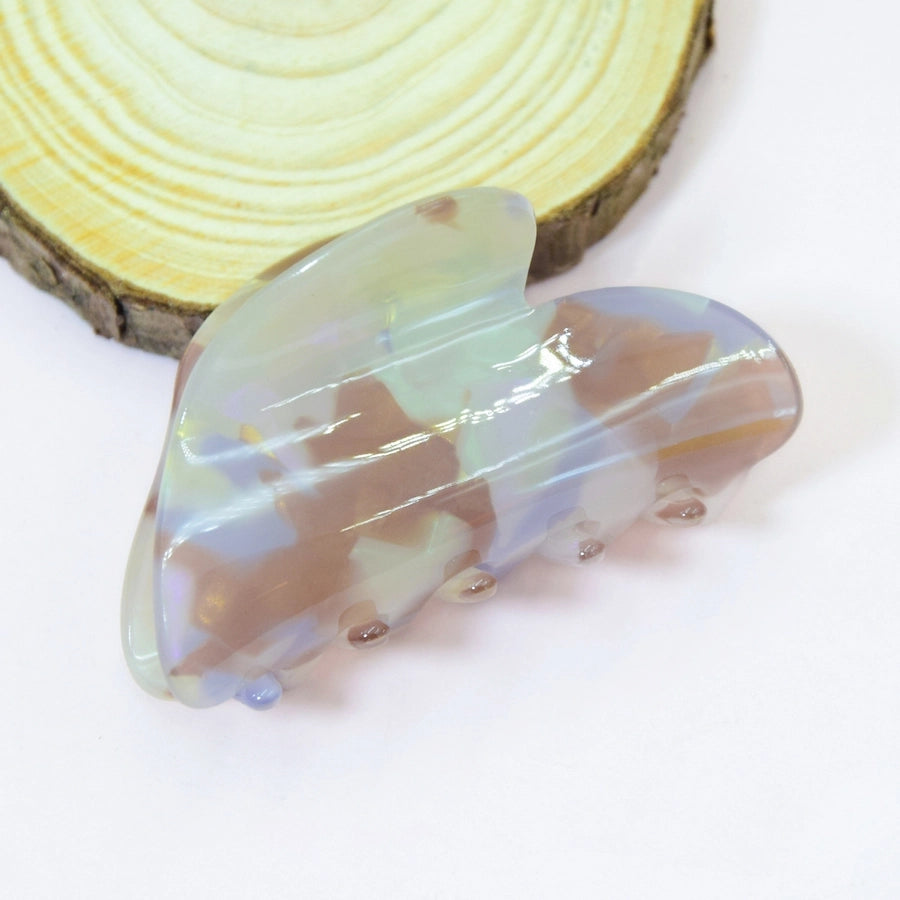 cute color block arylic handmade hair claws 1 piece