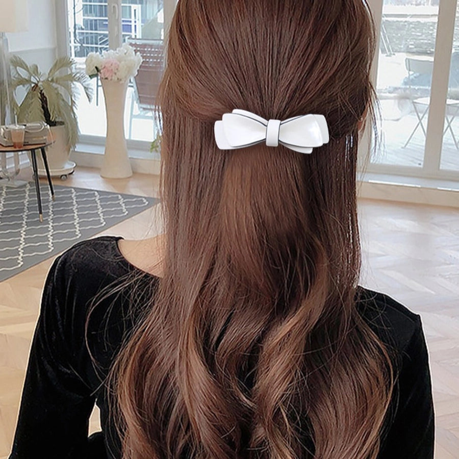 Women's Princess Sweet Bow Knot Arylic Hair Clip