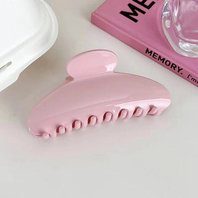 simple style solid color arylic hair claws