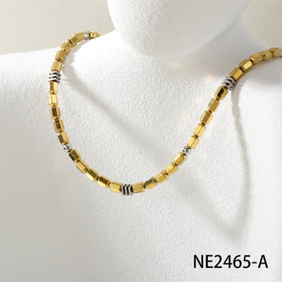 Jewelry Punk Geometric Copper Necklace