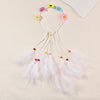 Women's Vacation Bohemian Pastoral Feather Flower Artificial Feather rope Hair Band