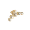 simple style geometric artificial pearl handmade hair claws 1 piece