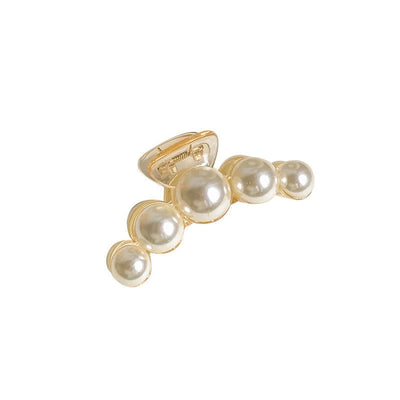simple style geometric artificial pearl handmade hair claws 1 piece