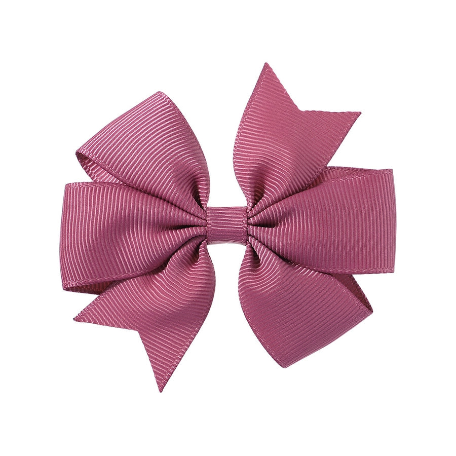 fashion solid color bow knot cloth hair clip 1 piece