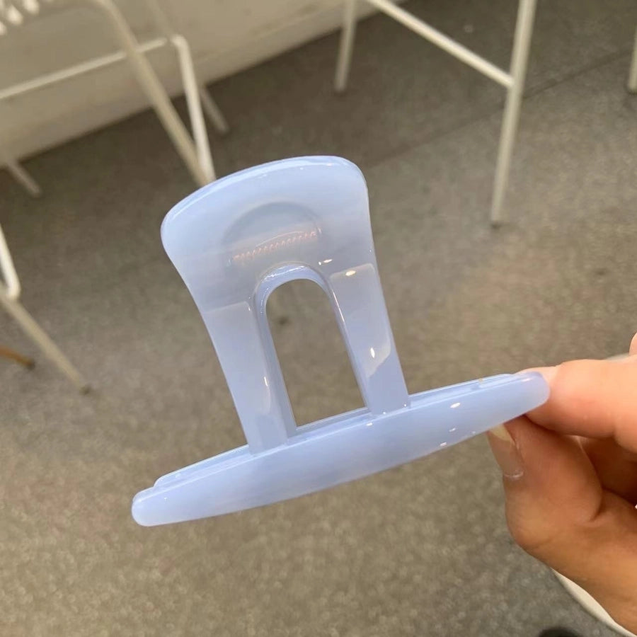 Women's Simple Style Top Hat Solid Color Plastic Hair Claws